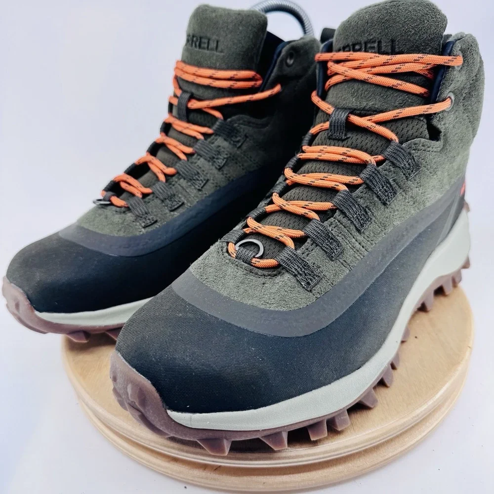 Merrell Thermo Snowdrift Mid Shell boots Mens 8 Green Waterproof snow winter NEW